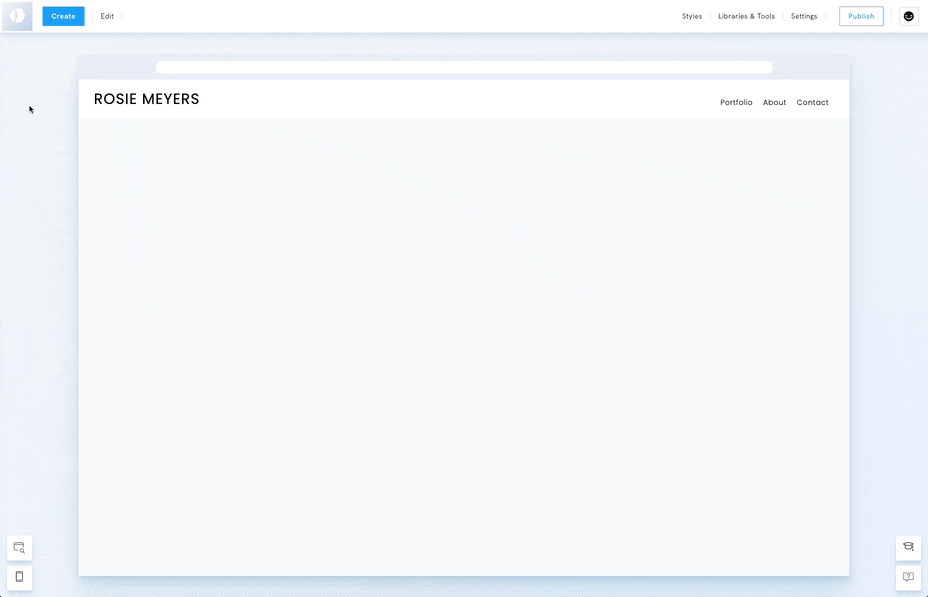 Change the startpage of your Portfoliobox portfolio