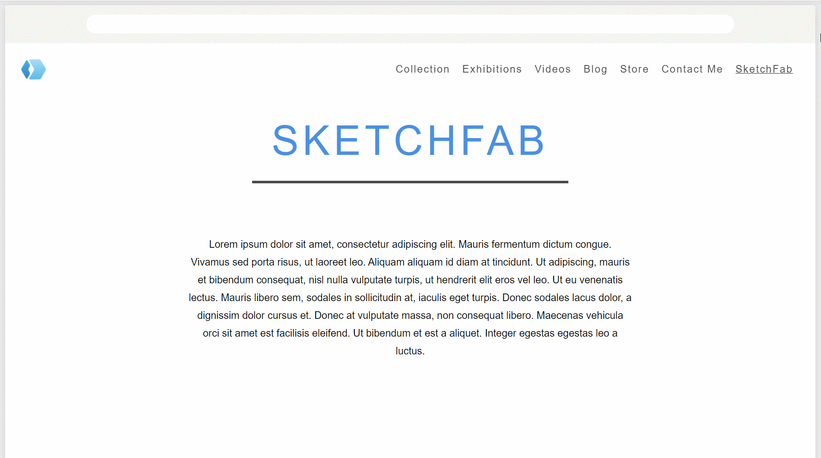 Add the SketchFab element