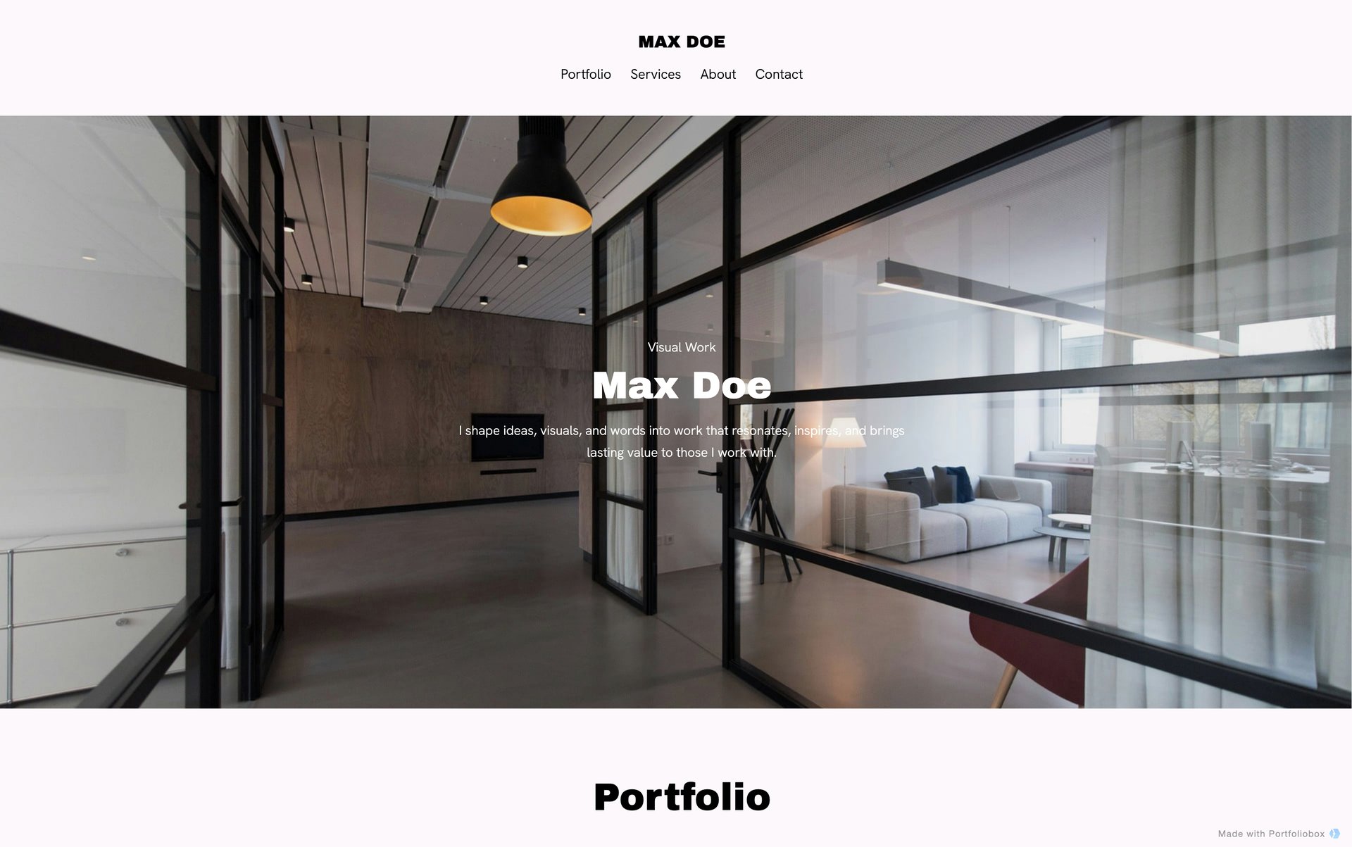 建築家ポートフォリオテンプレート