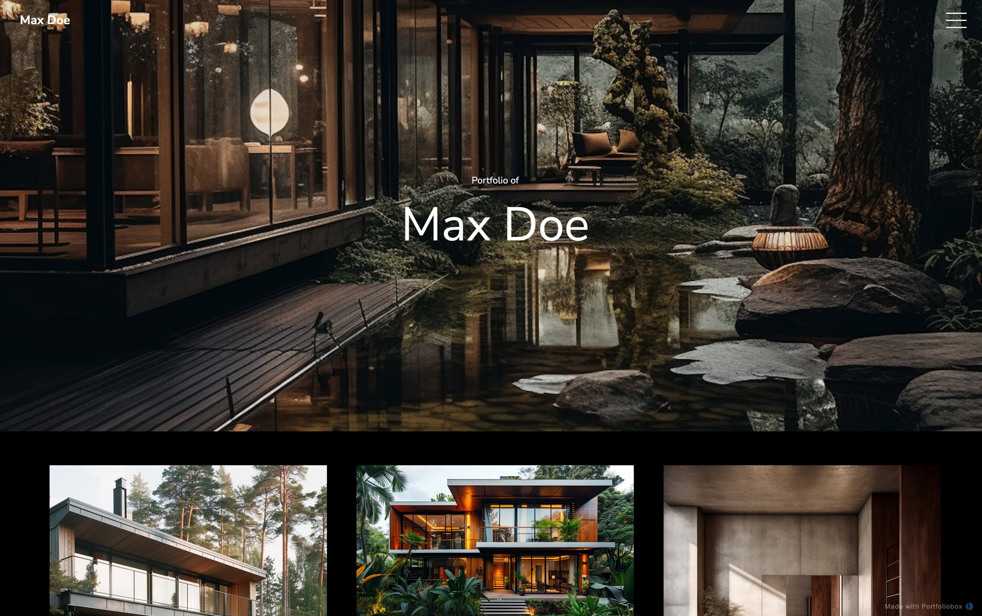 建築家ポートフォリオテンプレート