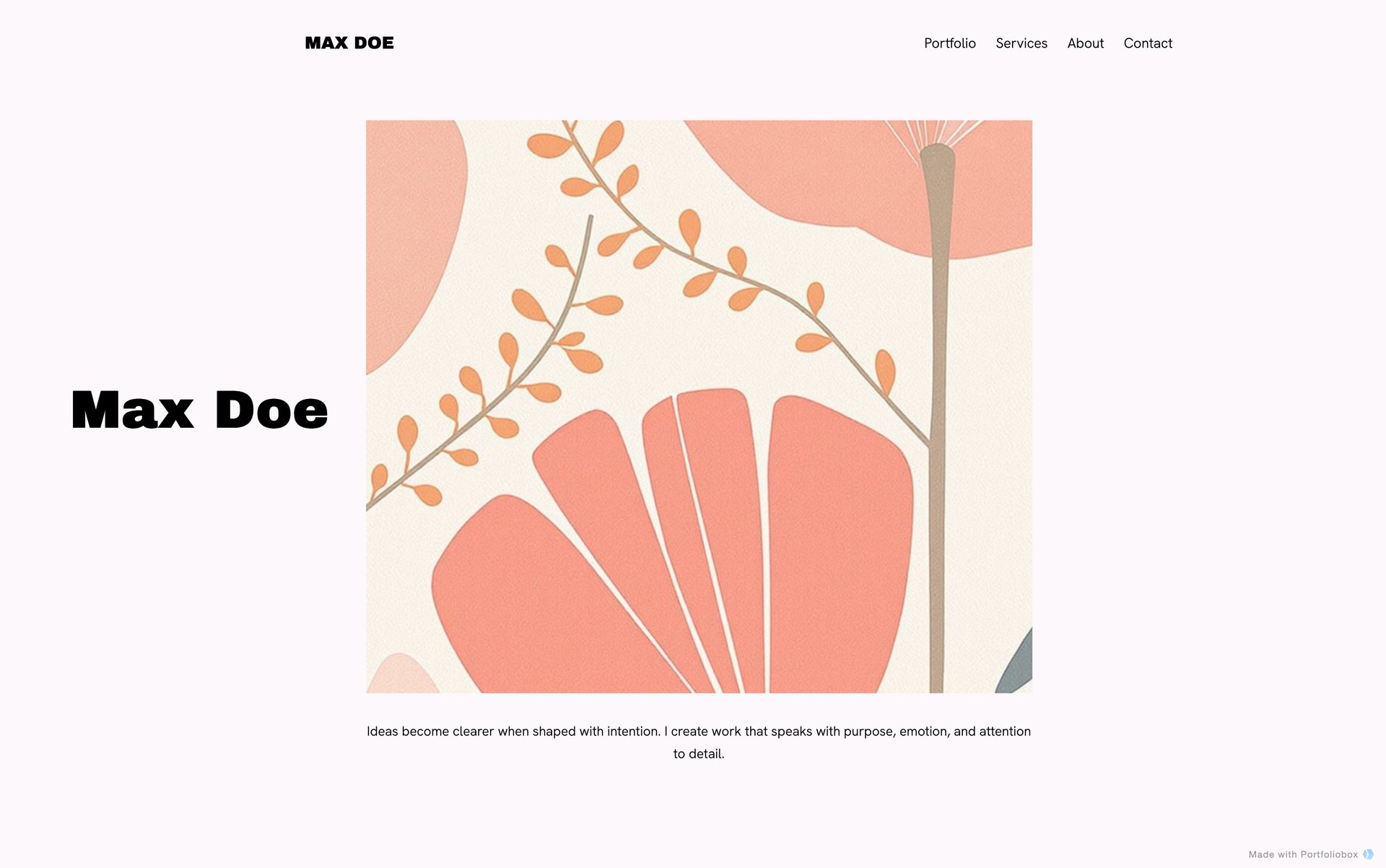 アーティスト ポートフォリオ テンプレート