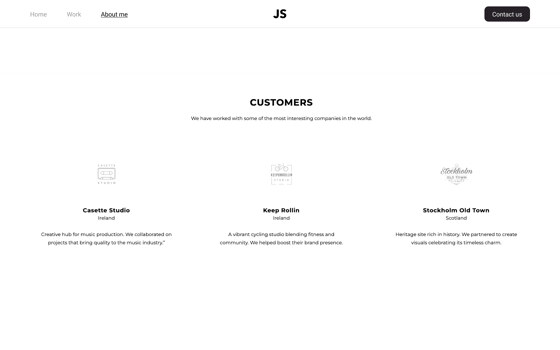 ポートフォリオボックス用にデザインされたロゴテンプレートx