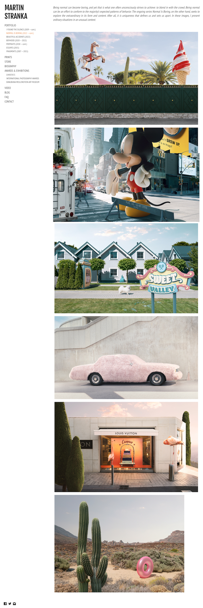 ポートフォリオはマーティン・ストランカによるもので、ポートフォリオボックスで作成されました