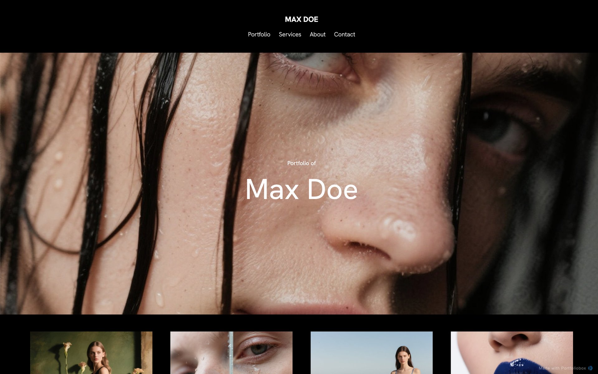 モデルポートフォリオテンプレート