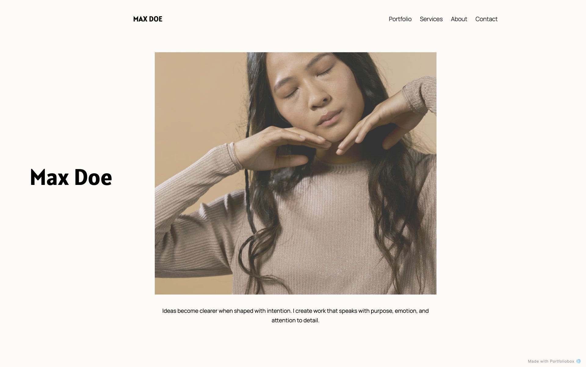 フォトグラファーポートフォリオテンプレート