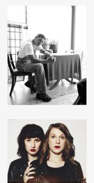 「Portfolioboxウェブサイトビルダーを使用して作成されたサンプルサイトのスクリーンショット。」