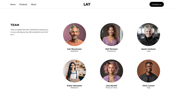 ポートフォリオボックスのクリエイティブチーム用テンプレート