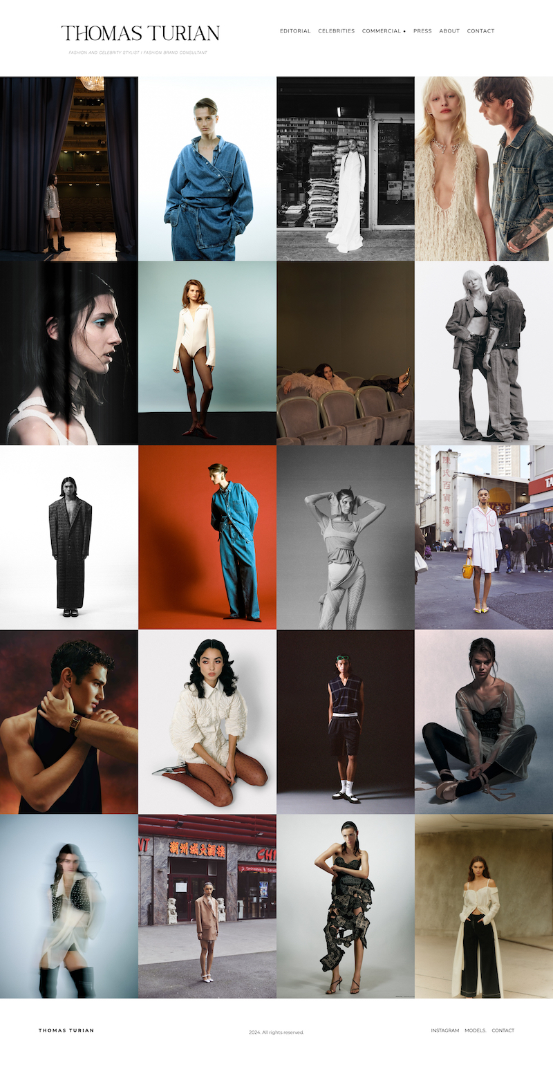 ポートフォリオ・トーマス・ツリアン作、ポートフォリオボックスで作成。