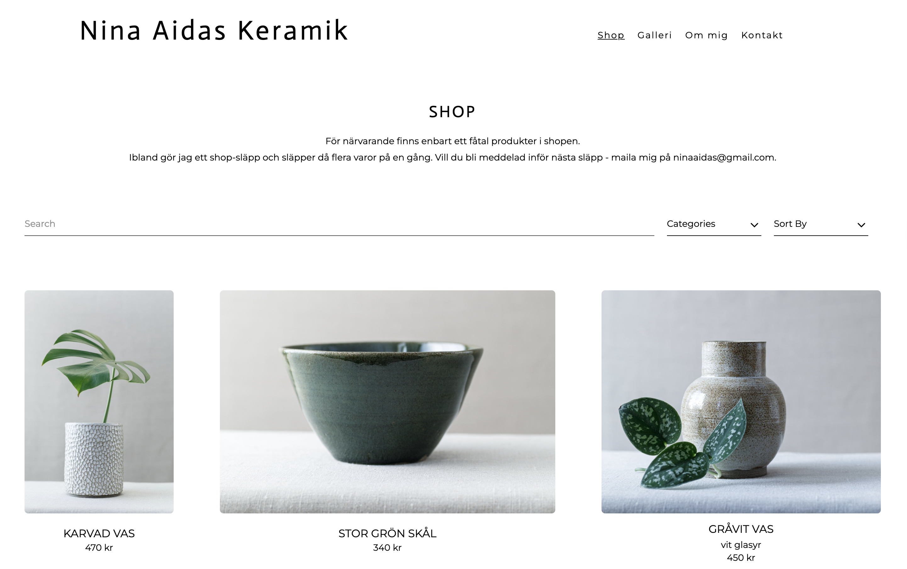 Nina Aidas artist shop portfolio