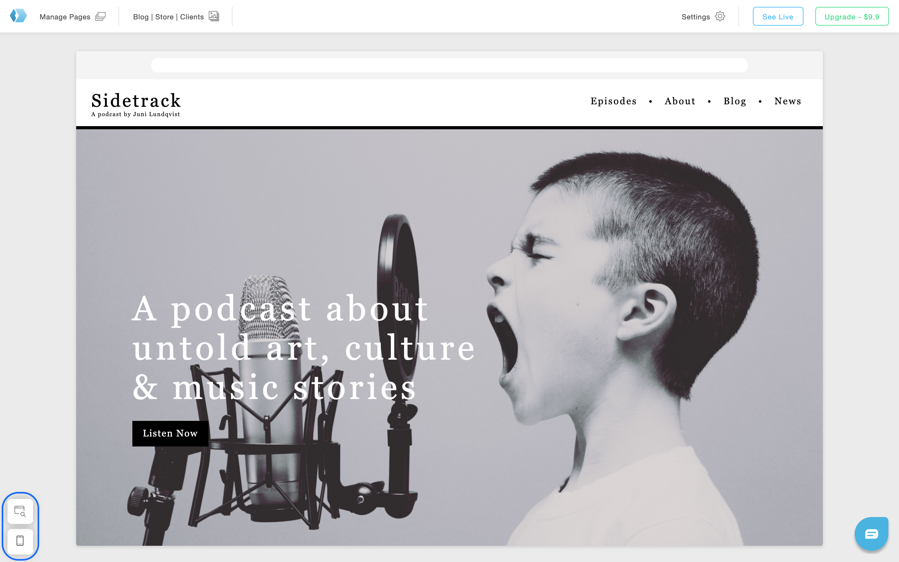 Preview your portfolio before publishing it