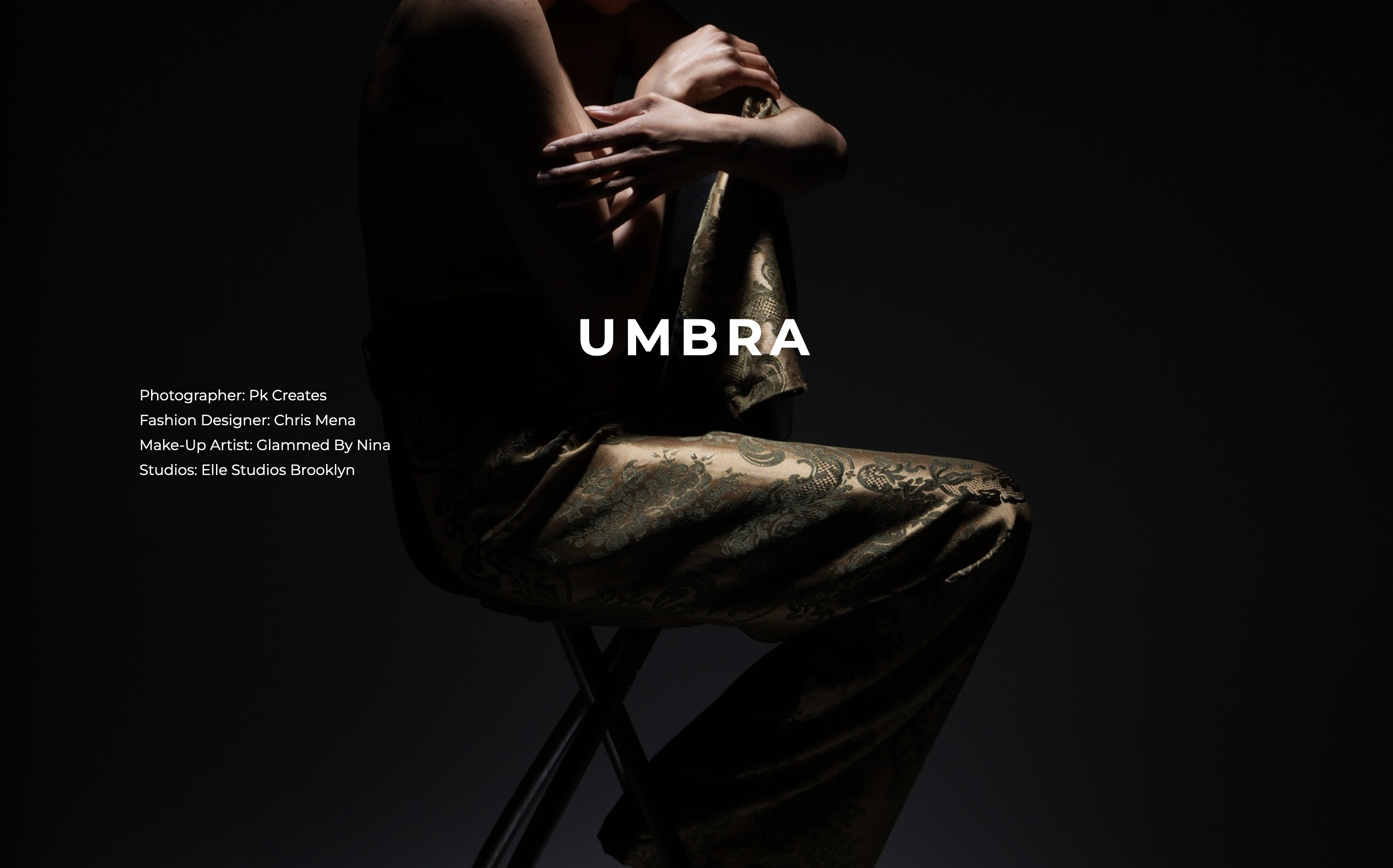 Minimal model portfolio website